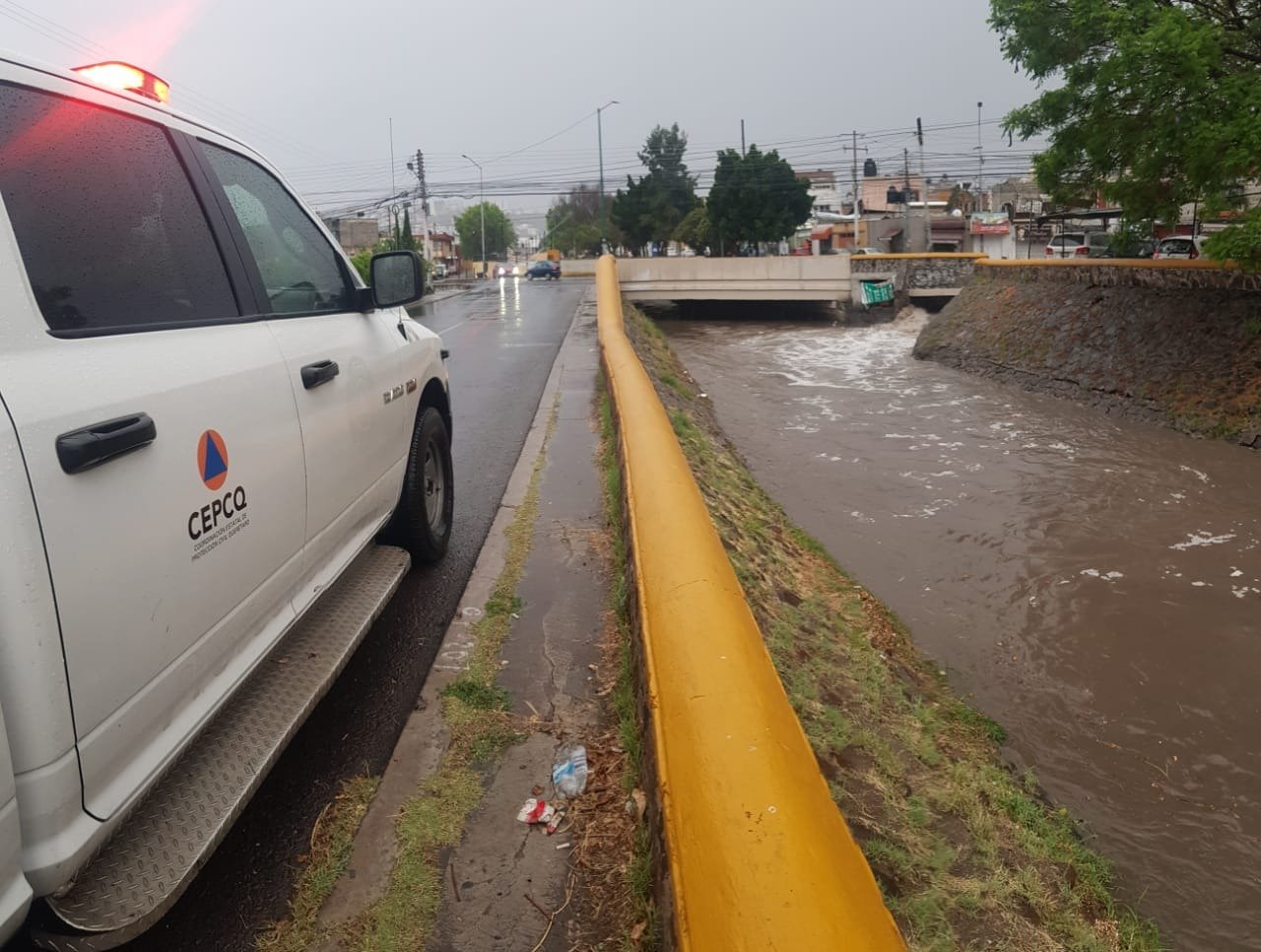 Se reporta lluvia en siete municipios de Querétaro