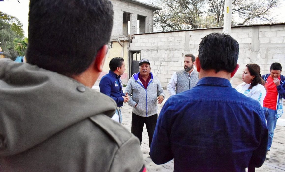 Recorre Roberto Sosa Pichardo obra de rehabilitación en Charco Blanco