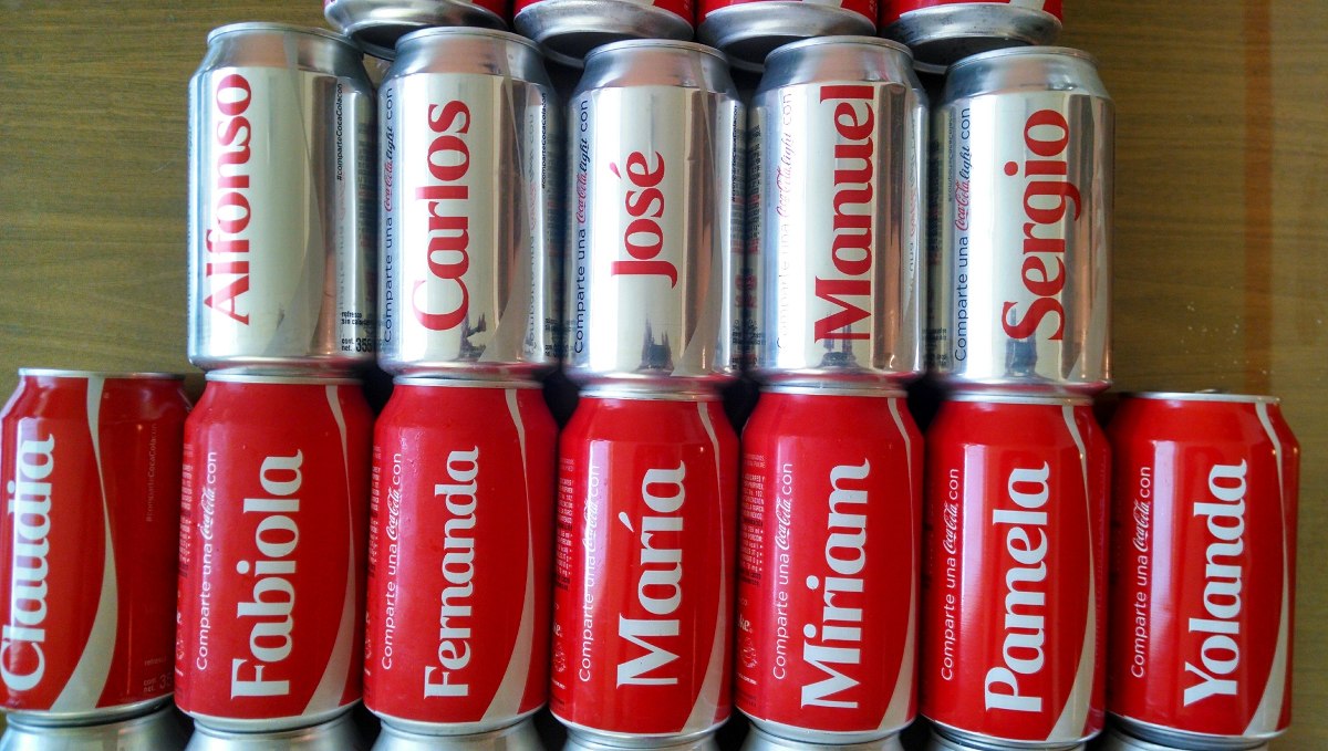 Estos son los nuevos nombres en las latas de Coca Cola  Quadratin