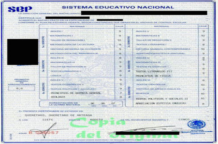 Ofertan en Querétaro certificados falsos de preparatoria