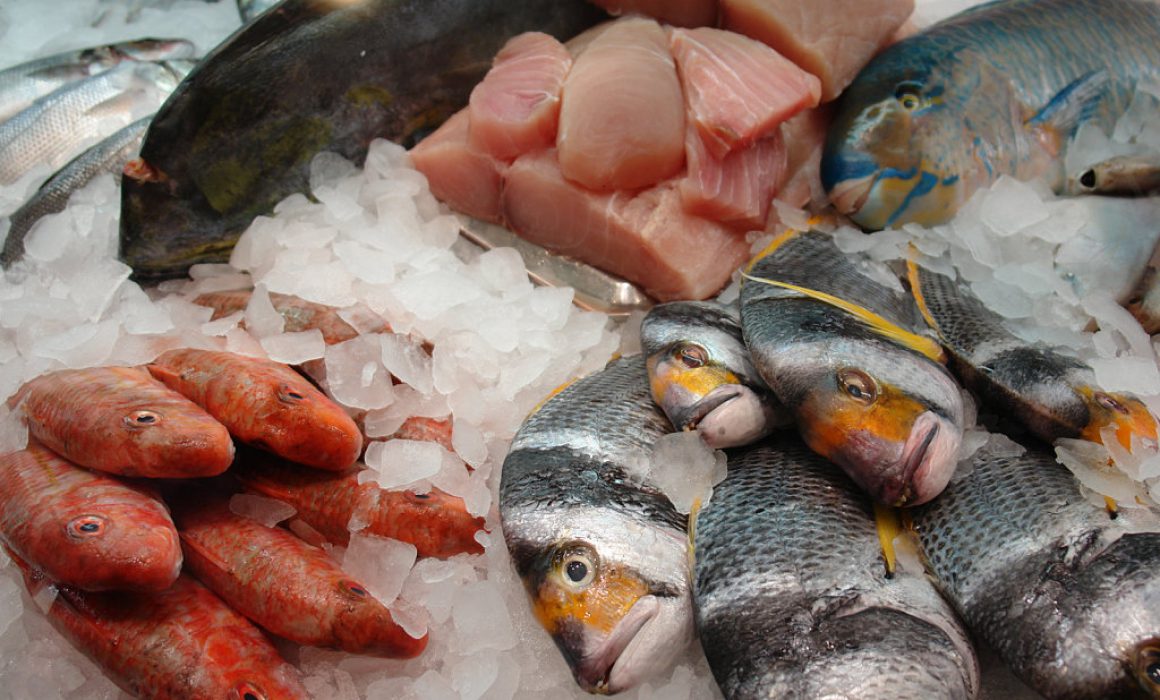 Destruyen 40 kilos de pescados y mariscos en mal estado