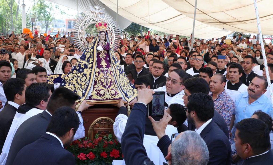 Festejan 50 años del Patrocinio de Virgen de los Dolores de Soriano
