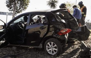 Aparatoso Choque Por Alcance Sobre La México-Querétaro