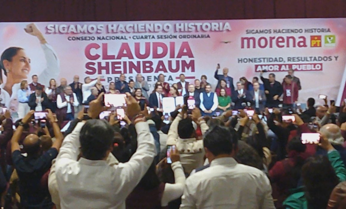 En Consejo Nacional de Morena, declaran a Claudia Sheinbaum candidata ...