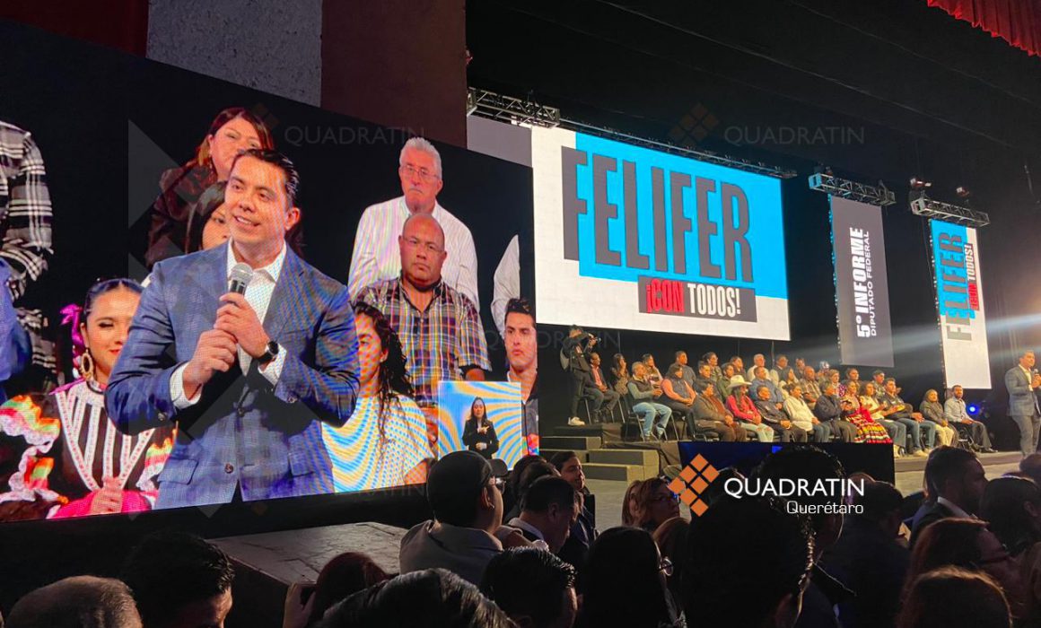 Felifer Macías presenta su quinto informe legislativo