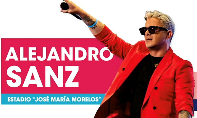 Alejandro Sanz, concierto gratis el 10 de mayo en Michoacán