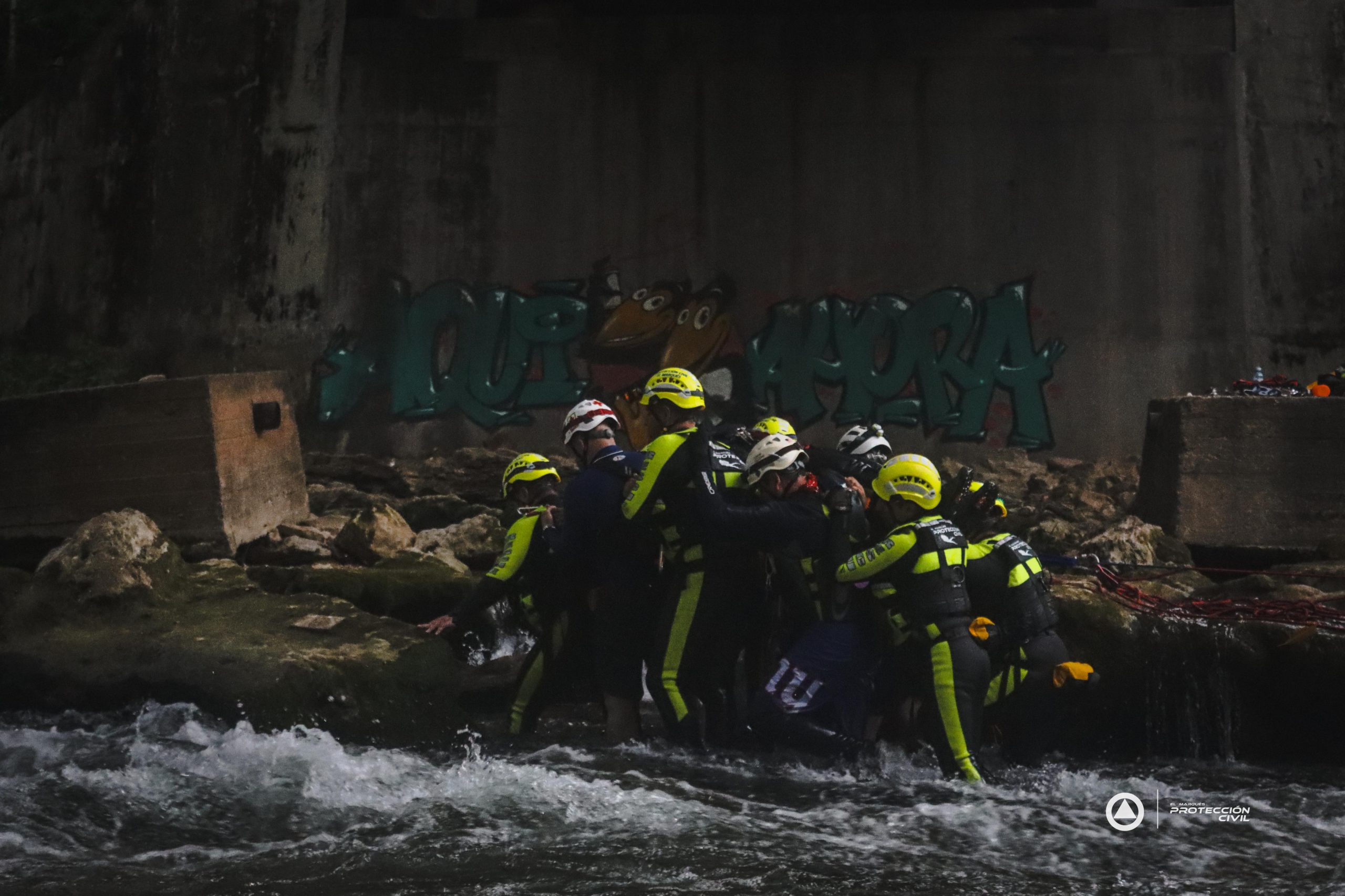 El PC El Marqués se capacita en emergencias por inundaciones