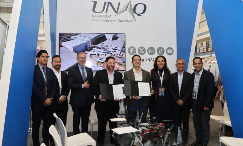 Fortalece Querétaro alianzas educativas en feria aeroespacial Famex