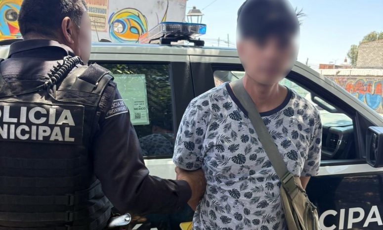 Detienen a hombre por robo a transeúnte en la colonia El Tepetate