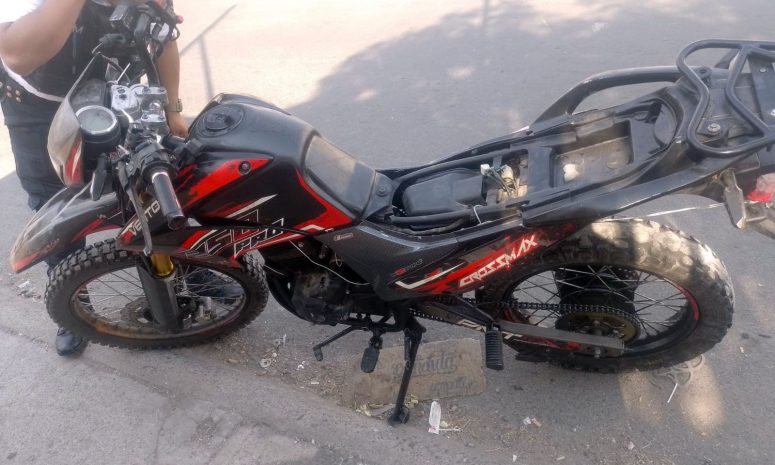 Recuperan motocicleta con reporte de robo en Cerrito Colorado