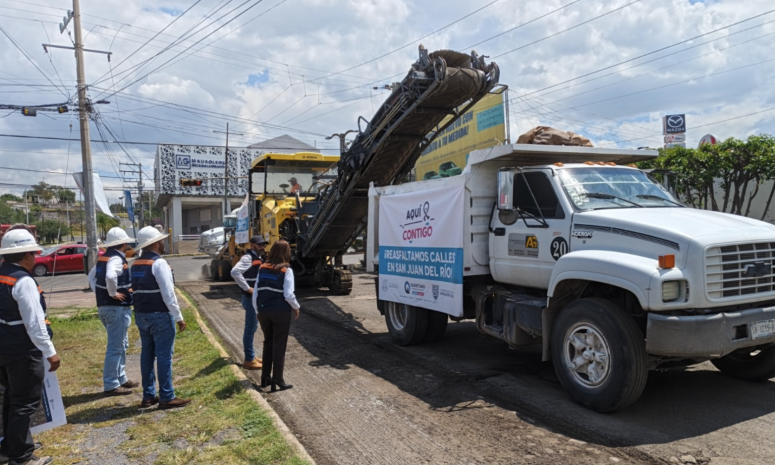Destinan 20 mdp para rehabilitar cuatro calles en San Juan del Río