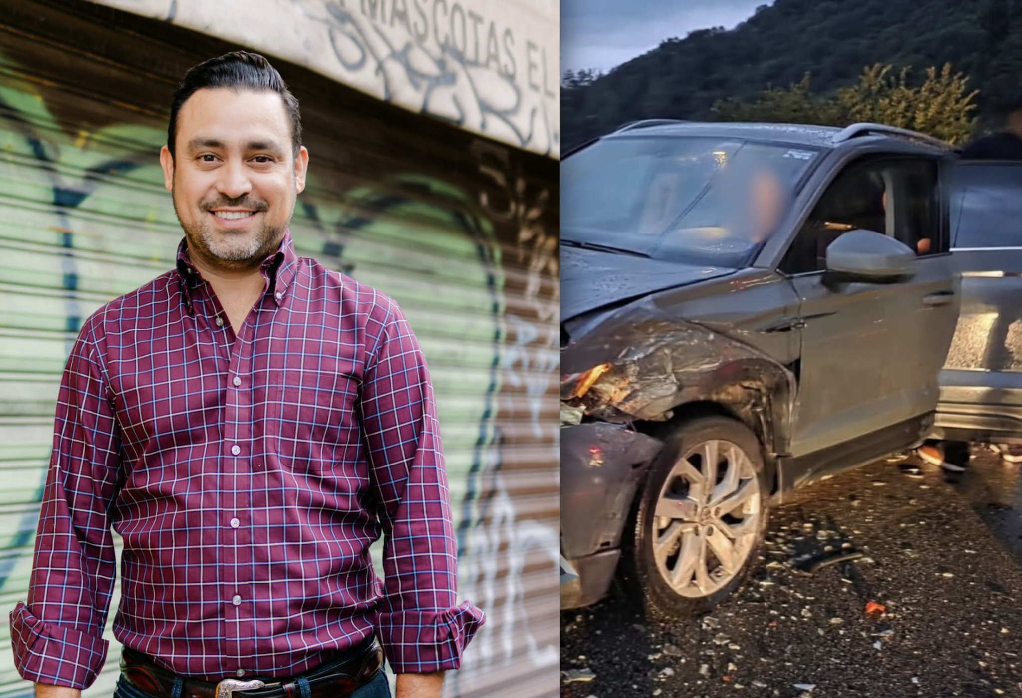 Deputy Homero Barrera's team has an accident in Pinal de Amoles