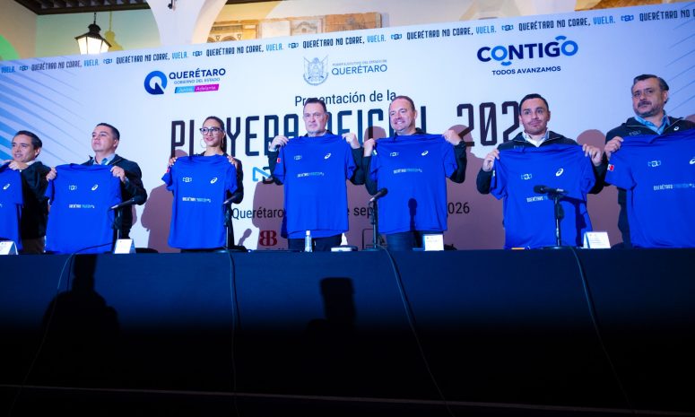 Presentan playera y medalla oficial del Querétaro Maratón 2026