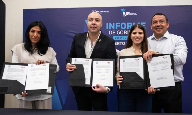San Juan del Río firma convenio con CMIC