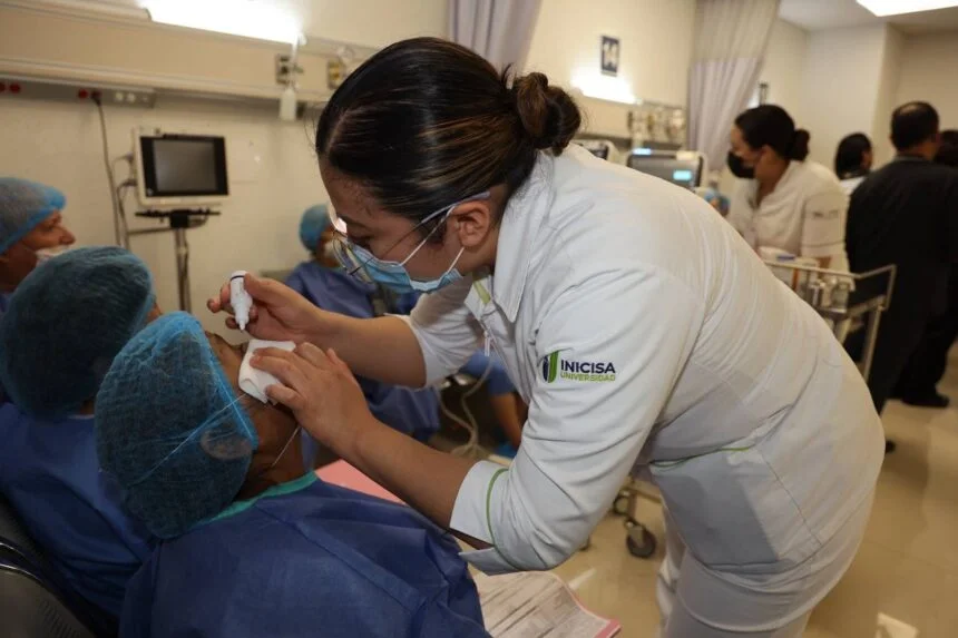 They perform 350 free cataract surgeries for people from the 18 municipalities