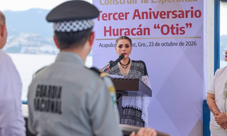 Evelyn Salgado encabeza homenaje a tres años de Otis