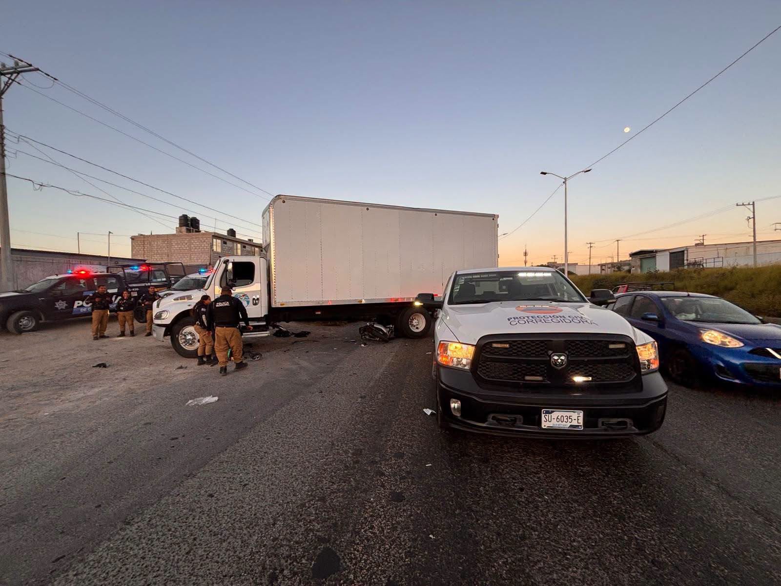 Truck hit a couple of motorcyclists in the southwest