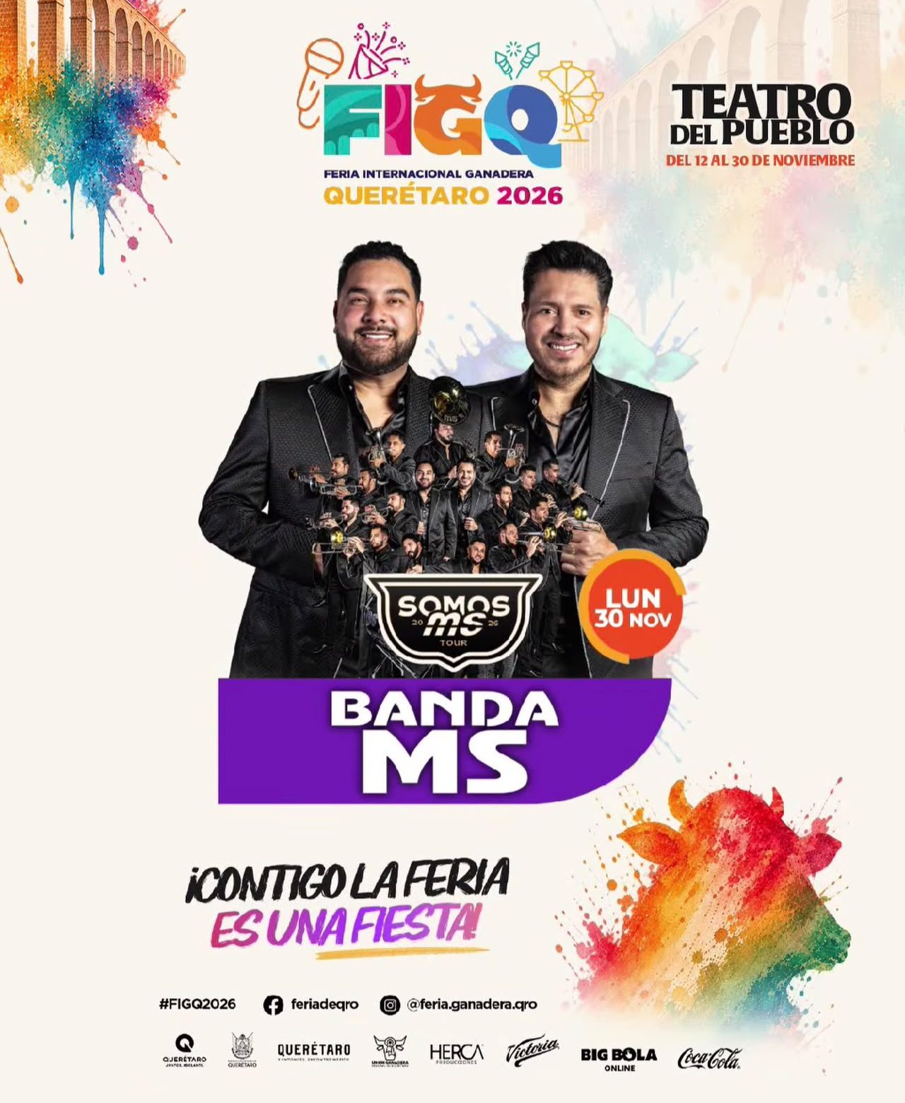 Banda MS will be in charge of closing the Querétaro Livestock Fair