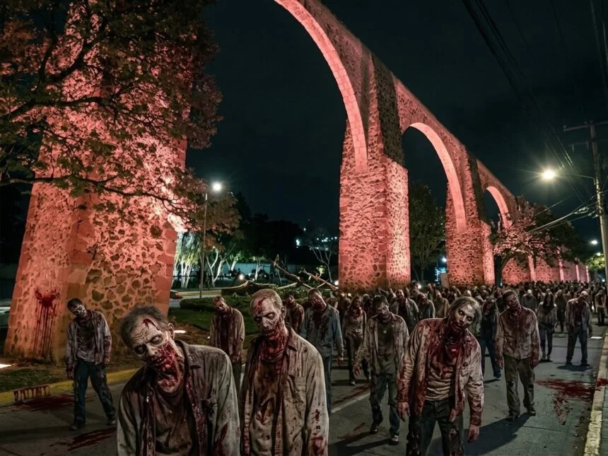 Alistan caminata zombie en el Centro Histórico de Querétaro